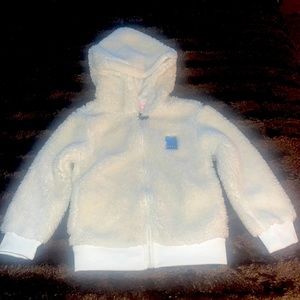 USPA fuzzy jacket. 3T. Color Ivory. Good condition